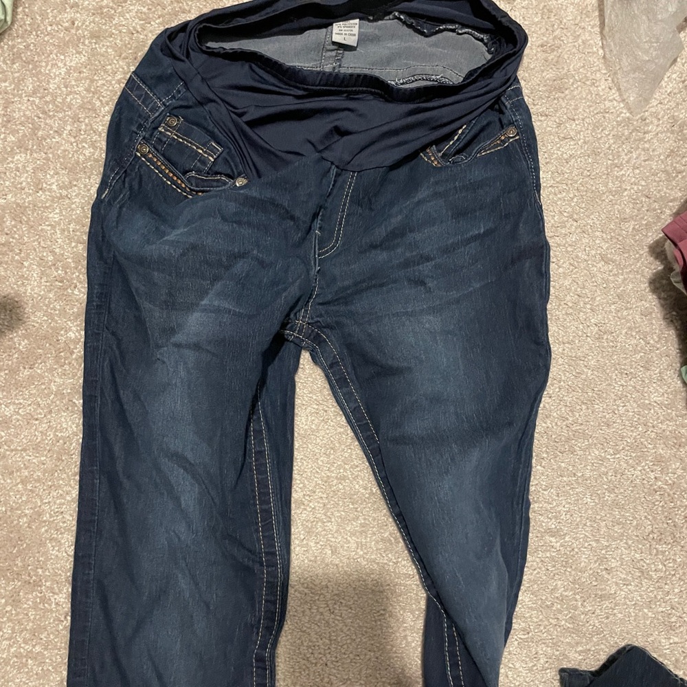 Maternity Women's Dark Blue Jeans